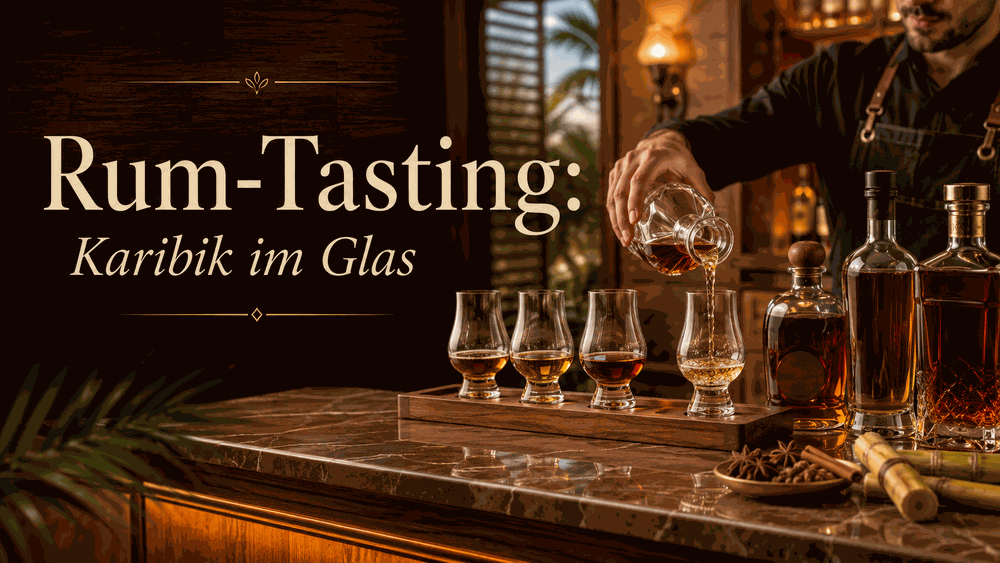 Rum-Tasting: Karibik im Glas mit Überschrift
